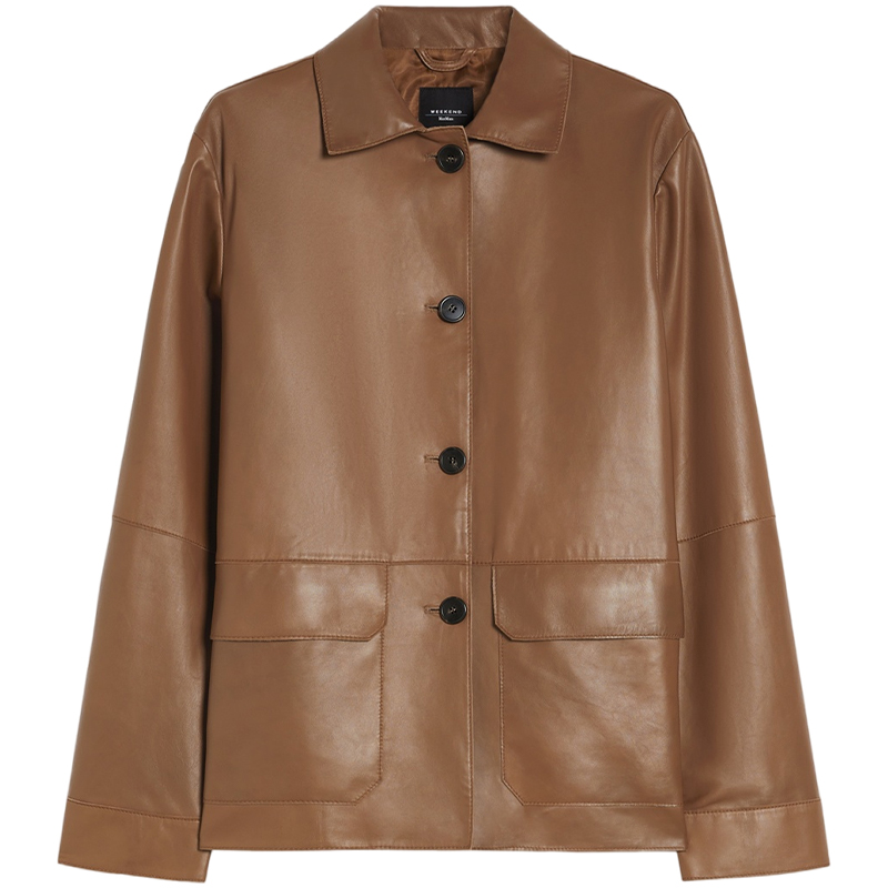 【春夏新降】Weekend MaxMara 2025女装羊皮革夹克外套5441045106