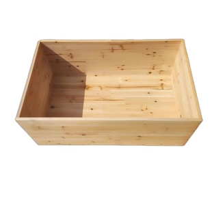 杉木实木箱子大尺寸大容量带盖收纳整理家用加厚木质箱盒子可定制