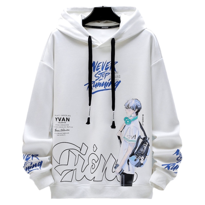 春秋季加绒卫衣13岁男孩外套