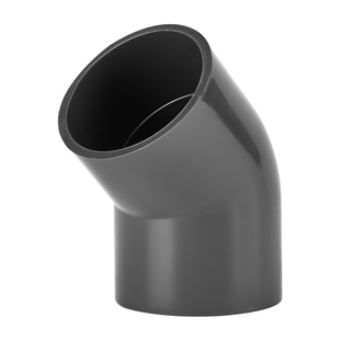 UPVC45°弯头化工承压10KG国标UPVC管135度50管pvc45度弯头水管