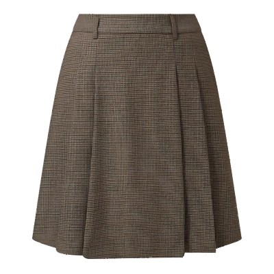 歌莉娅秋季复古格纹短款半身裙女