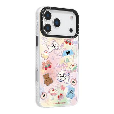 萌兔甜芯适用苹果17手机壳新款16Promax防摔磁吸15Pro潮牌ins风14Promax高级带支架17Pro可爱ip12变色13Pro女