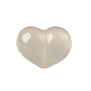 天然白玛瑙屁桃爱心雕刻DIY手串项链手工饰品配饰串珠手工饰品