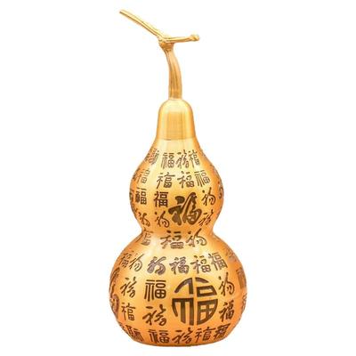 黄铜百福葫芦客厅玄关摆件
