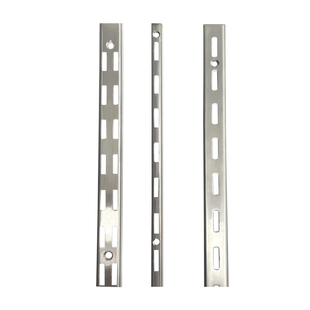 【益佳】AA柱支架a柱U槽型上墙铁轨道 服装展示货架展柜立柱竖条