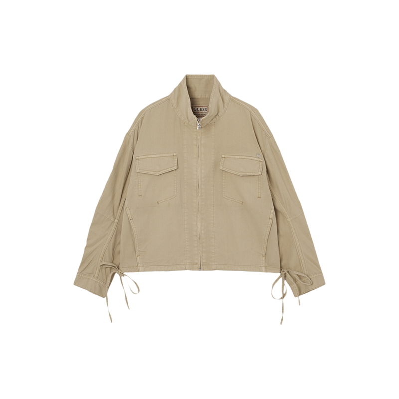 GUESS女纯棉工装棒球服春秋