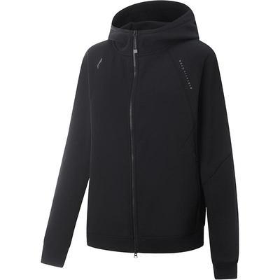 李宁抗菌宽松连帽女开衫连帽卫衣