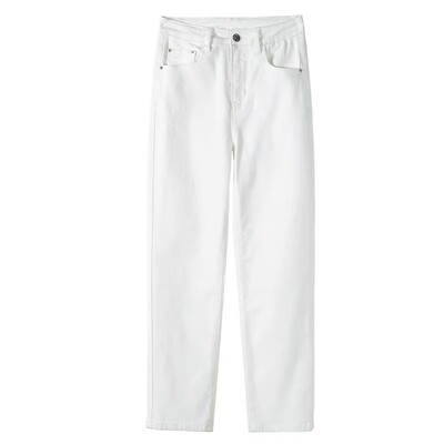 白色烟管裤女2026年新款爆款夏季