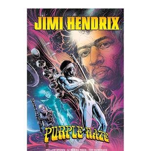 【预售】漫画 吉米·亨德里克斯：紫色烟雾 Jimi Hendrix: Purple Haze 英文漫画书原版进口图书 DJ Benhameen