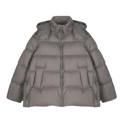 连帽加厚中长款羽绒服