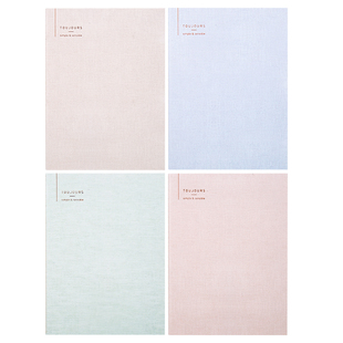 得力笔记本加厚大本子A5/B5车线本学生练习用双面书写缝线软抄本