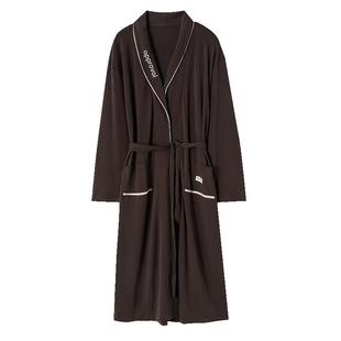 猫人纯棉浴袍四季通用秋冬新款男士睡袍情侣睡衣浴衣战袍一体晨袍