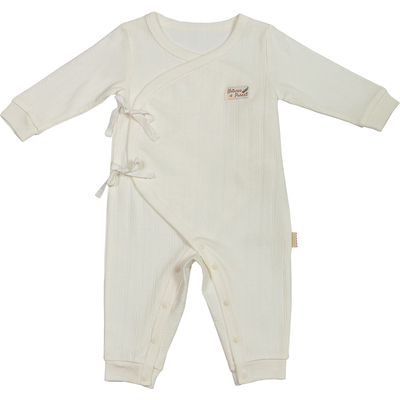 宝宝双层有机棉哈衣爬服