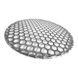 圆形冲孔6角蜂窝格子网烤肉帘子烧烤网白钢帘子304不锈钢篦子熏蒸
