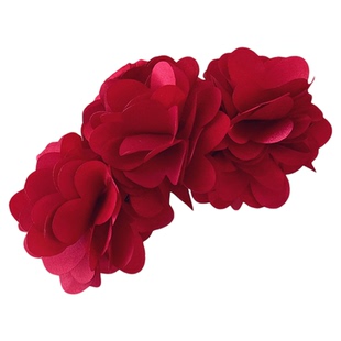 易梦玲同款红色花朵抓夹女高级感2026新款后脑勺鲨鱼夹发夹发量大