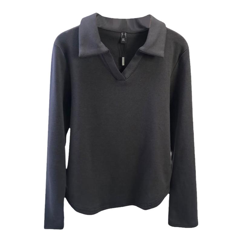 V领别致弹力针织衫凤凰依屋