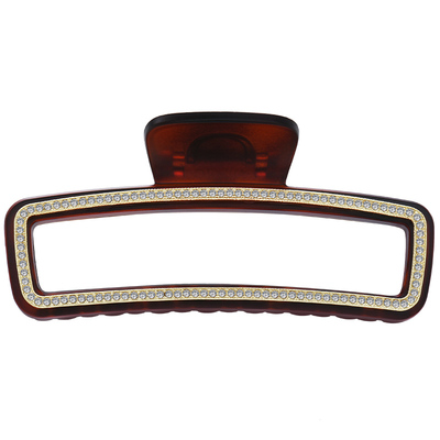 优娜柏丽韩国水钻秋冬抓夹优雅气质高级感鲨鱼夹大号发量多长方形