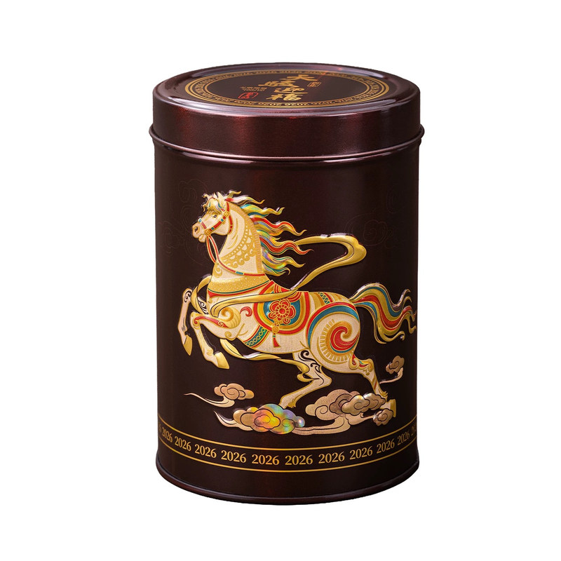 中茶海堤天骏迎福酱香醇老枞水仙马年丙午限量款特级足火125克