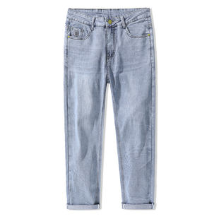 牛仔裤男款宽松春秋2025新款商务直筒裤子男秋季男裤休闲男士长裤