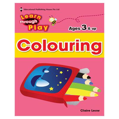 新加坡英语 幼儿园涂颜色启蒙Learn through Play – Colouring玩中学 英文原版书籍 3岁以上适用