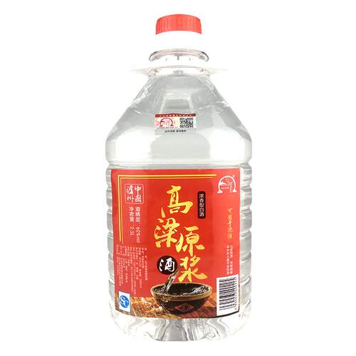 泸州纯粮食高度白酒60度5斤桶装高粱原浆老窖泡酒专用自酿散装酒