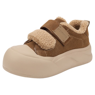 红粉知己2025冬季新款复古板鞋