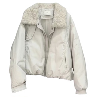 2025冬季新款高端独特漂亮小清新小个子短款工装夹克保暖初冬外套