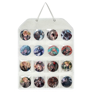 吧唧展示架挂墙桌面周边小卡痛柜置物架透明分格徽章谷子收纳挂袋