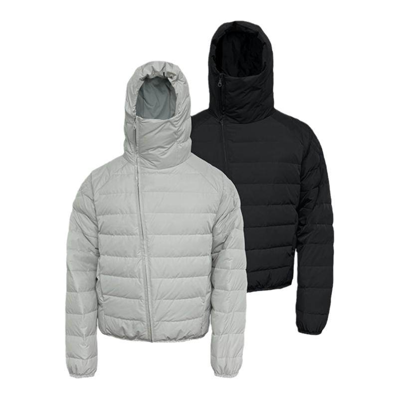 JCAESAR DOWN JACKET岩螺排骨羽绒服轻量化 90白鸭绒面罩帽型