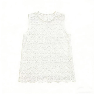 高级设计感蕾丝背心中长款叠穿时尚潮流四季百搭无袖蕾丝衫女爆款