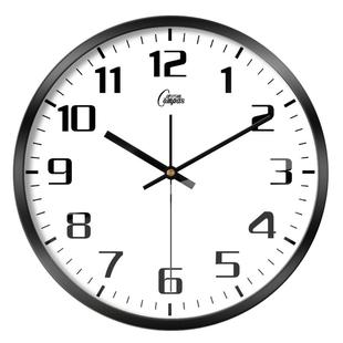 康巴丝钟表挂钟客厅卧室静音扫描金属石英钟创意简约时尚壁钟401