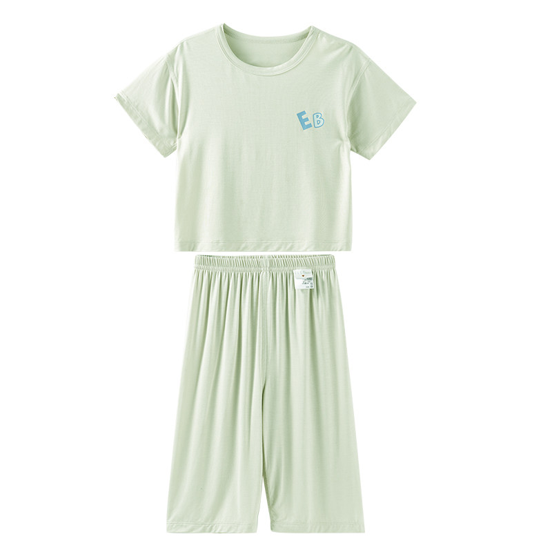 ELLEbaby优可丝宝宝睡衣夏儿童女童家居服2026新款男童短袖空调服
