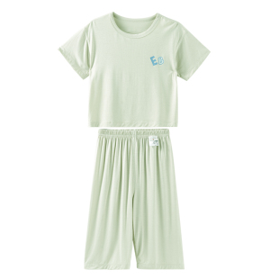 ELLEbaby优可丝宝宝睡衣夏儿童女童家居服2026新款男童短袖空调服
