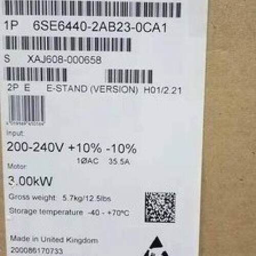 议价西门子MM440变频器200-240V 3KW带A级内滤波器6SE6440-2AB23-