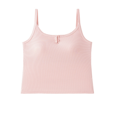 自带胸垫可外穿西装内搭女贴身蕾丝2026新款文胸一体背心吊带上衣