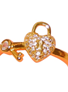 复古心锁戒指套装～钥匙复古系列戒指