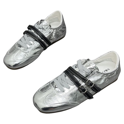 小羊皮德训鞋女2026春新百搭