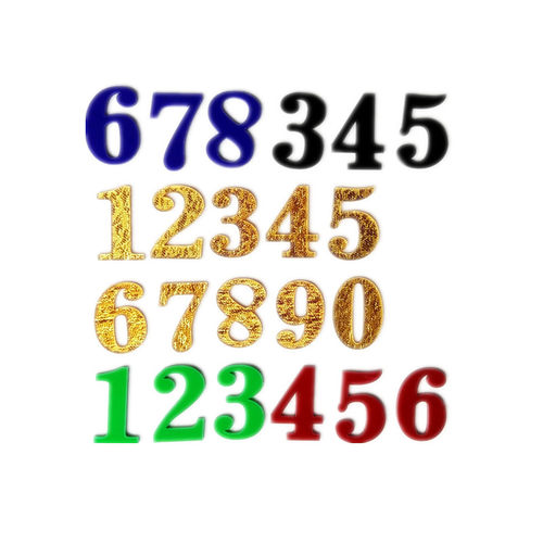亚克力黑色单独数字号码贴牌字母标识牌0-9序号储物柜编号房号牌