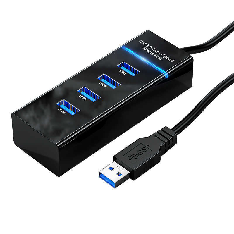 集线器USB3.0扩展坞台式机主机笔记本电脑配件带供电加长延长拓展HUB多接口车载U盘键盘鼠标开关桌面外接