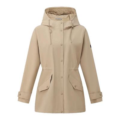 伯希和中长款单层冲锋衣女