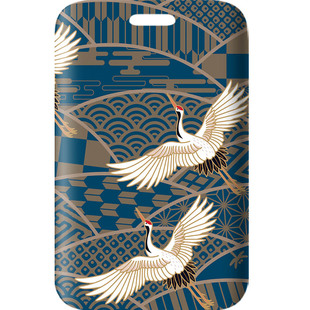 【满月杂货铺】日风浮世绘仙鹤简约风卡套滑盖式学生硬壳公交卡