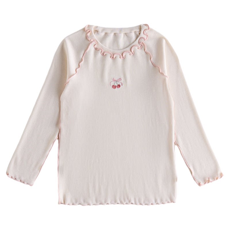 【新品】OAK FAMILY女童长袖t恤儿童打底衫秋装圆领纯色上衣