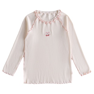 【新品】OAK FAMILY女童长袖t恤儿童打底衫秋装圆领纯色上衣