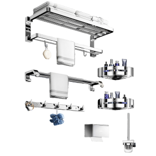 潜水艇免打孔挂衣钩不锈钢墙壁强承重挂钩浴室轻奢排钩卫生间毛巾