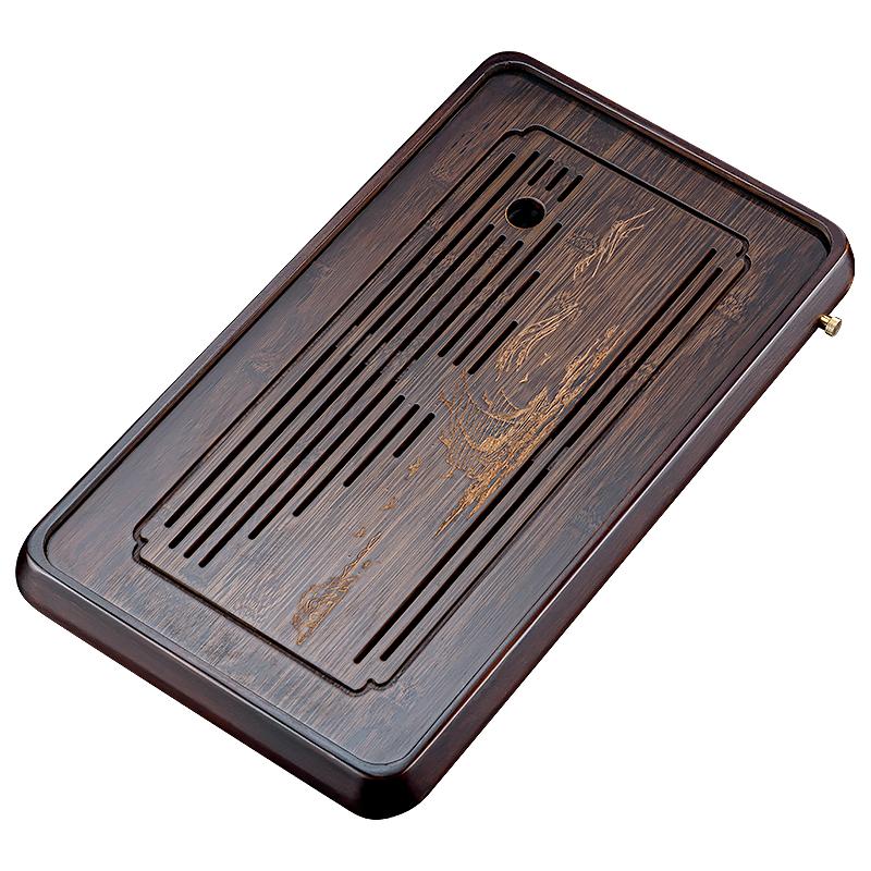 2025新款排水茶台竹制小型干泡台家用茶盘沥水茶托小茶海托盘茶具