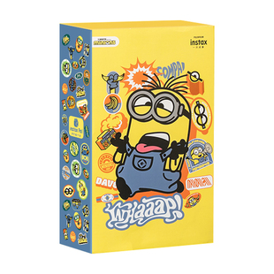 【官方正品】富士小黄人精美周边instax pal拍照精灵立拍立得相机硅胶套相机肩带小黄人硅胶保护套防摔保护壳