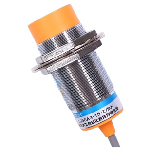 M30沪工电感式接近开关LJ30A3-15三线二线制NPN常开24V传感器220V