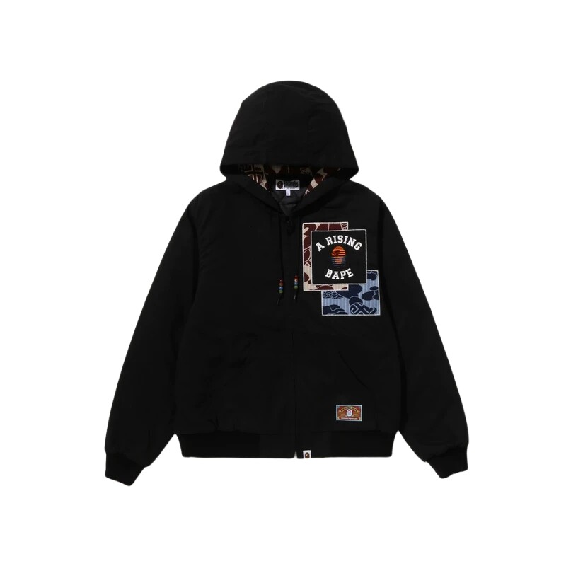 BAPE加厚连帽工装夹克