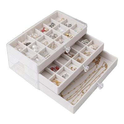 首饰收纳盒戒指耳环项链收纳盒