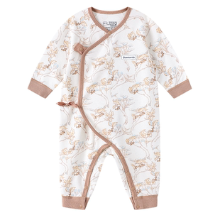 【新品】Domiamia宝宝连体衣婴幼儿衣服满月百天新生儿小月龄哈衣